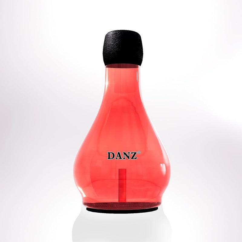Danz Trumpet Practice Mute - Lightweight Trumpet Accessory - 80% Volume Reduction - Red - Fits All Trumpets - Image 1